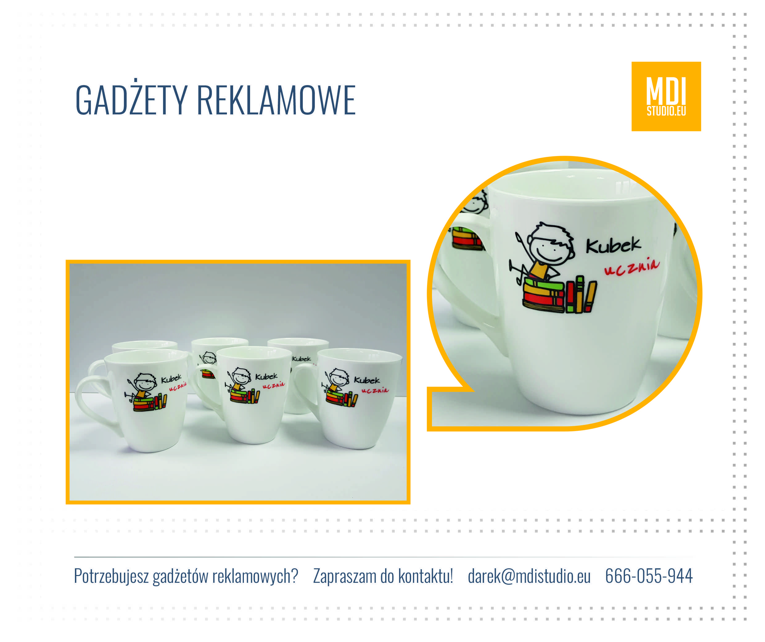 Kubki i długopisy